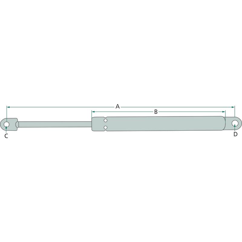 Stabilus gas strut for sunroof Case 1455 3221572R1 221572R0P