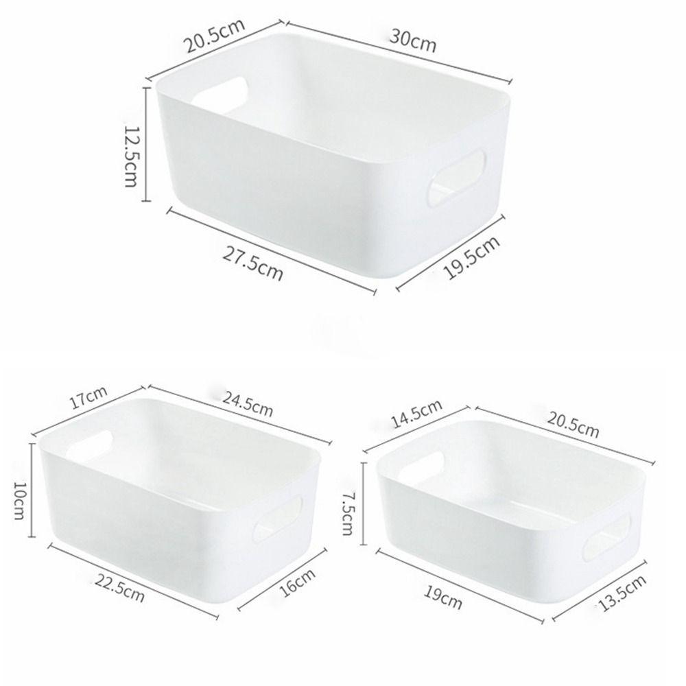 PP Multiple Colour Storage Baskets High-capacity Sundry Sorting Box Plastic Storage Boxes  Cupboard