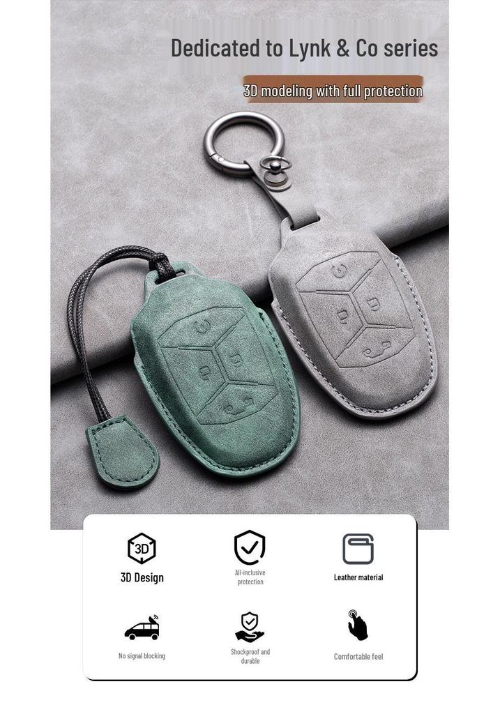 Модифицированный чехол-брелок для ключей Lynk & Co 03 с пряжкой - Металлический корпус-обложка для моделей 01/05