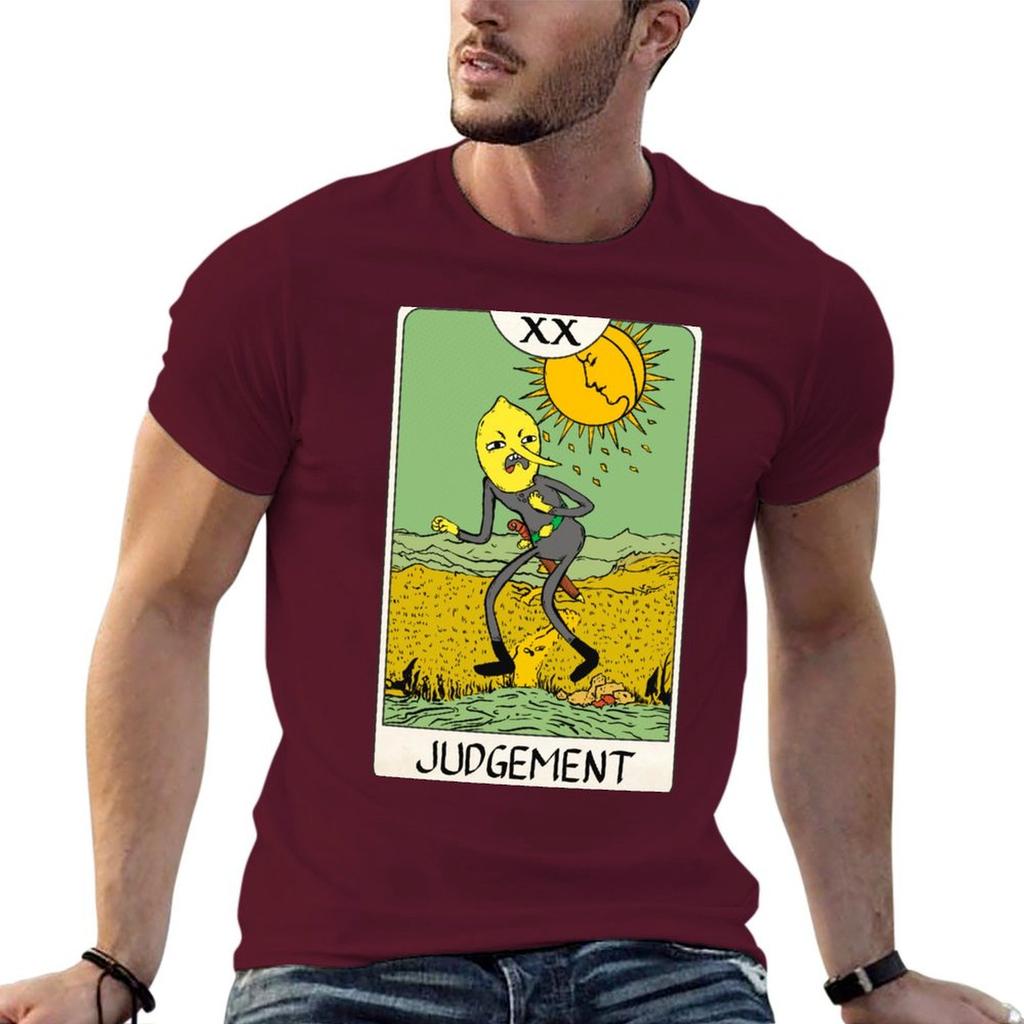 Lemongrab - Tarot Card - Judgement T-Shirt plain customs animal prinfor boys hippie clothes shirts graphic tee men
