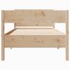 Solid Wood Bed without Mattress 75 x 190 cm Pine Wood