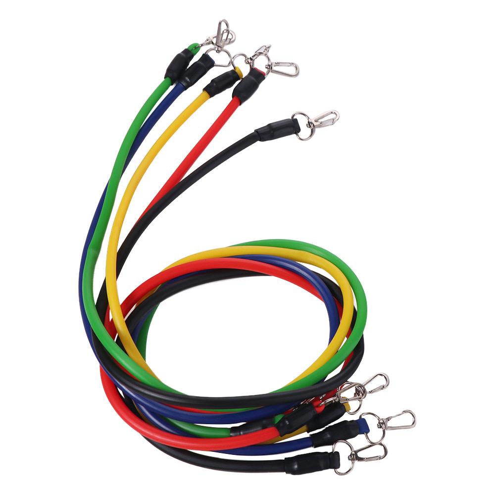 Набор из 11 шт./набор эластичных TPE жгутов с защитой от разрыва, прочный набор тяговых жгутов, фитнес-оборудование