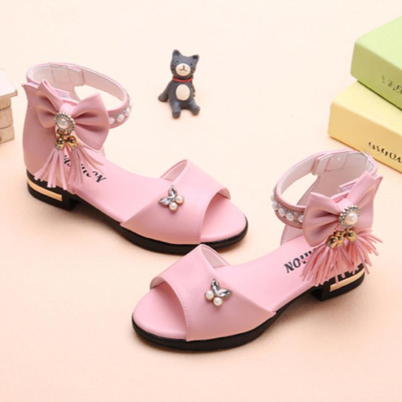 Летние туфли принцессы для девочек 2025 года, новые туфли с мягкой подошвой