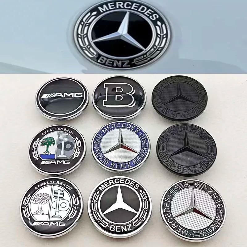 CQS1 57mm Star Hood Emblem Cover Badge Bonnet Logo for Mercedes-Benz W203 W204 W212 W213 W222 W221 C E S Class Car Front Accessories