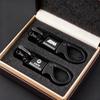 Car Valve Core Hand Woven Horseshoe Buckle Leather Rope Car Keychain Keyring For BMW X1 X2 X3 X5 X4 X6 X7 G30 G20 G32 G11 G12 rlzh86