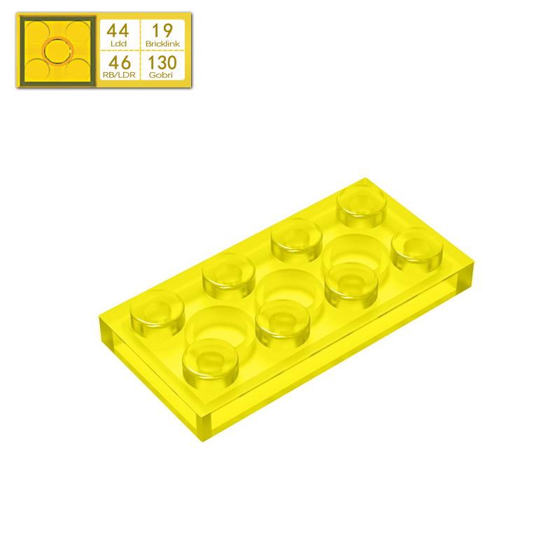 BRICKE 2x4 Compatible Building Plates for LEGO 3020 MOC Parts - Small Thin Bricks