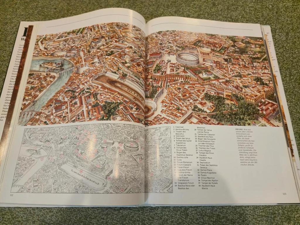 [USED] Rare German edition of the Ancient Roman Empire Large visual book Photo collection