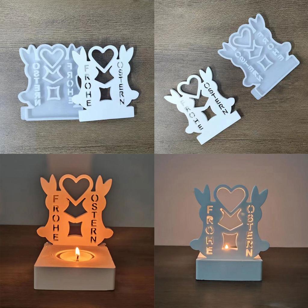 Звездный дом Подсвечник Гипсовая силиконовая форма Подставка для свечи Форма для бетона цемента Сделай сам Ручная работа Смола Ремесло Украшение для дома