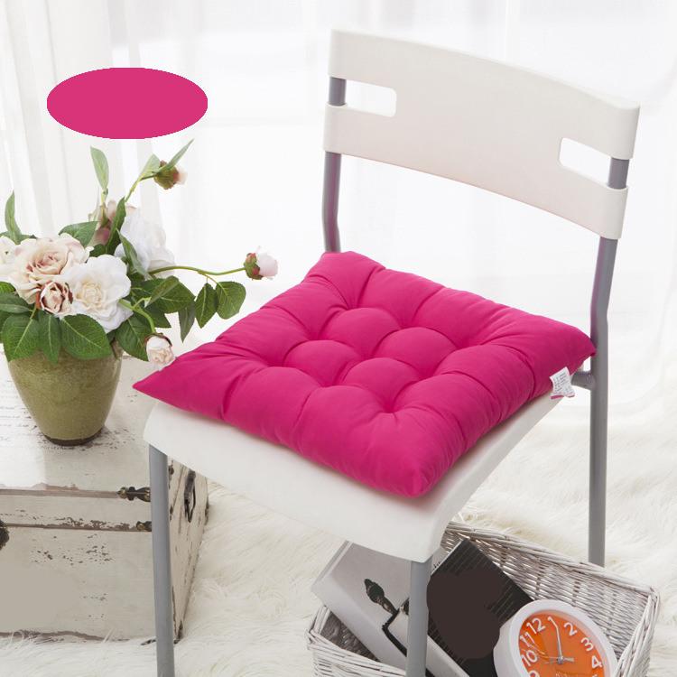 Утолщенная однотонная подушка для стульев в офисе, мягкая подушка для компьютерного сиденья, татами, подушки для квадратных стульев в гостиной, коврики