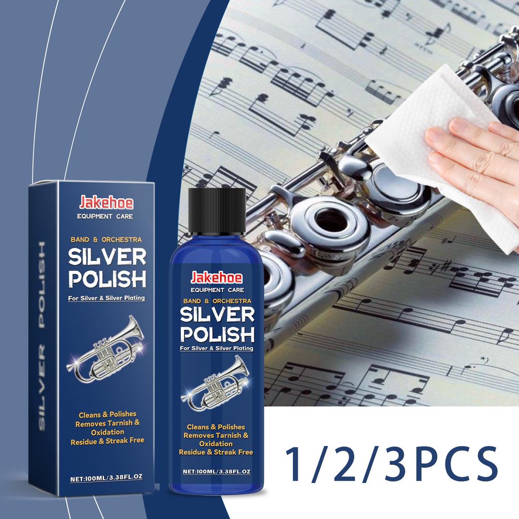 Silver Polish Suitable For Cleaning Maintaining Polishing And Refurbishing Silver Jewelry And Silver Plated Musical Instruments