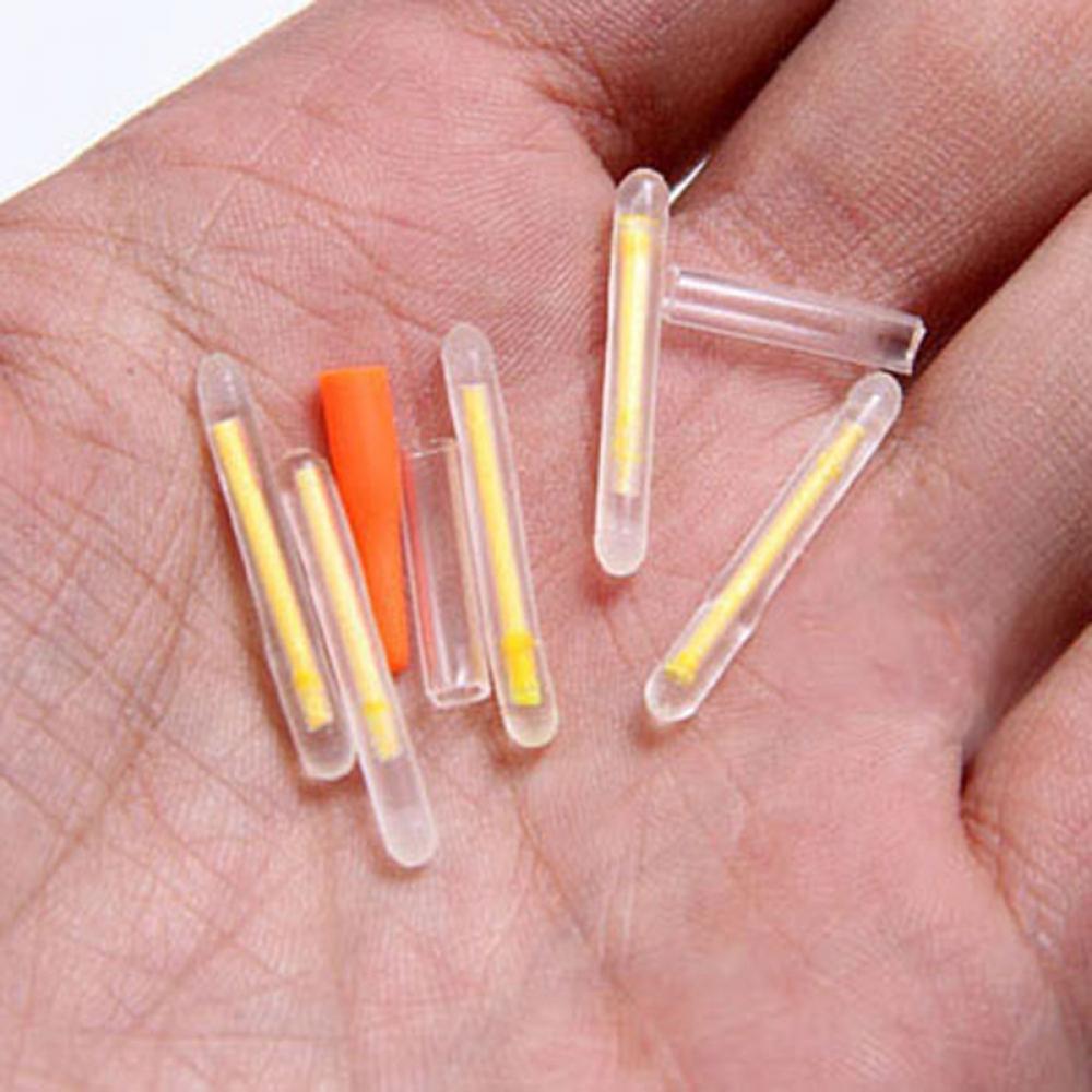 50pcs Outdoor Night Clip on Fluorescent Light Dark Glow Stick Lightstick Fishing Float