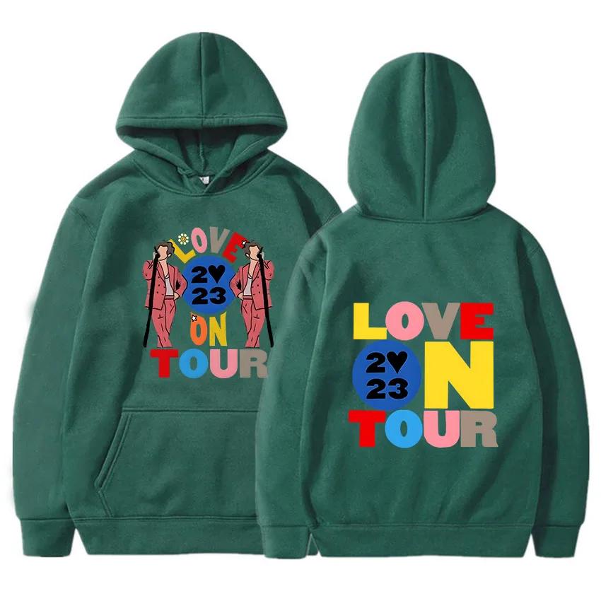 Худи Harrys House Love on Tour Мужской Винтажный R&B Свитшот Harajuku Эстетичное Худи Одежда Осенний Пуловер