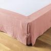 "Gaïa" Box Spring Cover All Sizes "Cotton Gauze" - Gaïa Peach Pink - 90 X 190 Cm