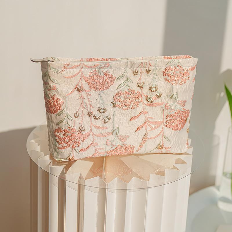 Розовый букет, женская косметичка, портативная губная помада, воздушная подушка, косметика и другие сумки для хранения, высококачественная дорожная косметичка