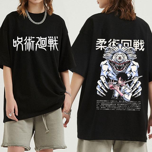 Harajuku аниме дзюдзюцу кайсен юта оккоцу манга футболки с графическим принтом мужские женские хлопковые с короткими рукавами летние футболки уличная одежда большого размера