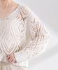 Nano Universe Lilyan Openwork Knit F Women's Pullover, 037, Ivory, 673-5122323