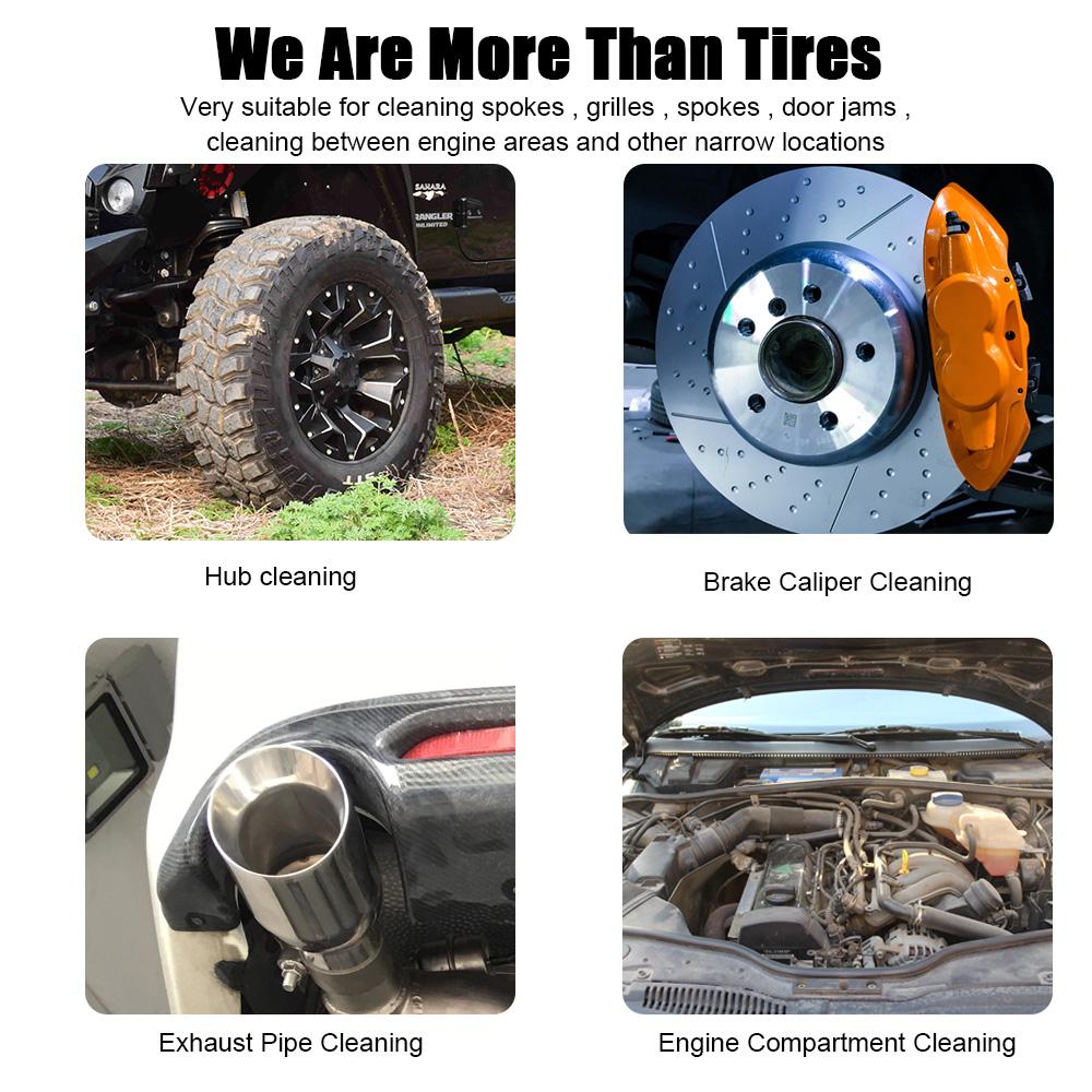 Колесная щетка для шин, мытье автомобиля, нескользящая ручка, пылеуловитель, инструменты для чистки шин, универсальная щетка для чистки автомобиля