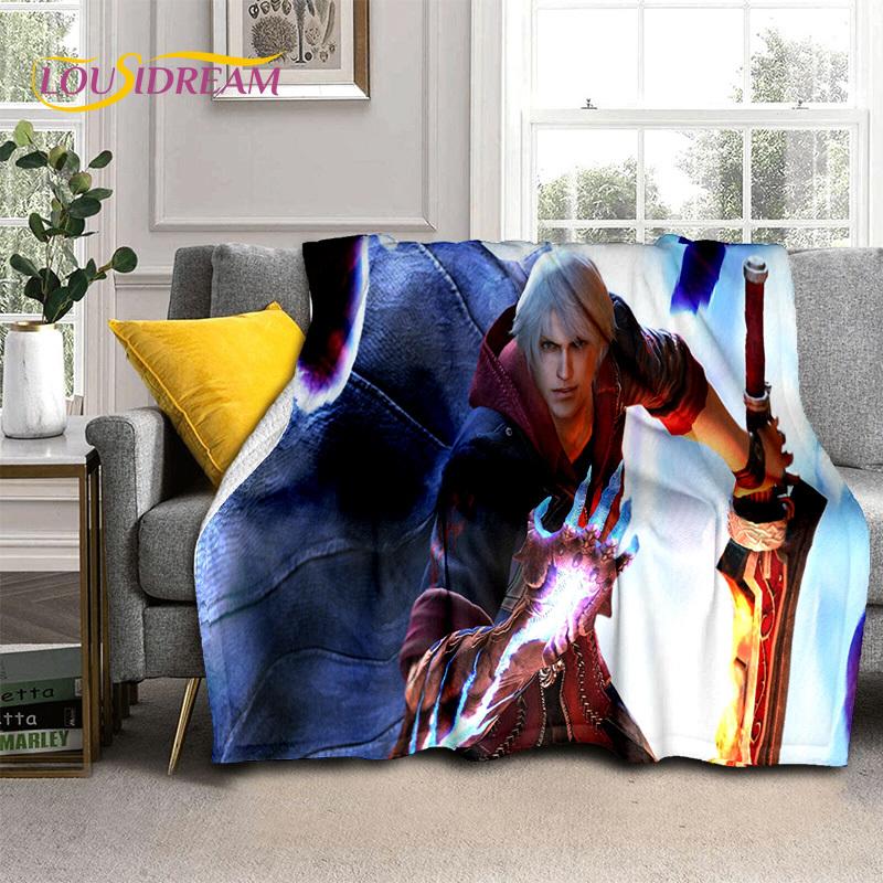 D-Devil May Cry Games DMC Gamer HD Blanket,Soft Throw Blanket for Home Bedroom Bed Sofa Picnic Travel Office Cover Blanket Kids
