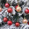 12PCS 6cm Christmas Ball Pendant Plastics Christmas Supplies New Xmas Tree Ornament  Merry Christmas