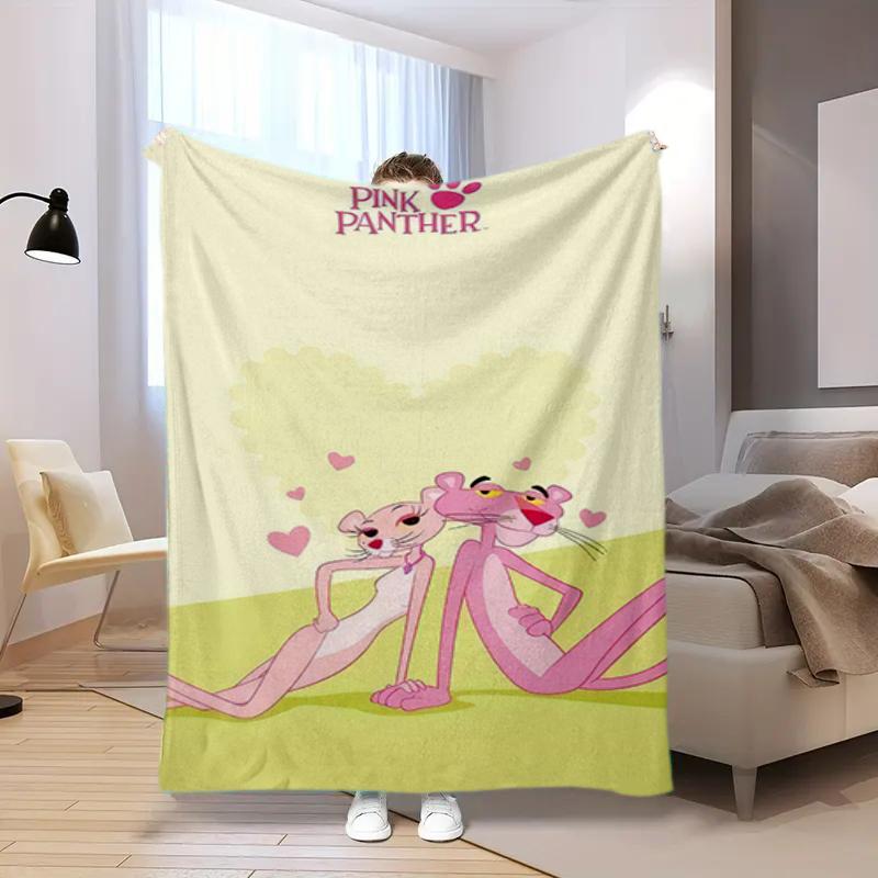 Pink Panther Print Blanket Sofa Blanket Home Decor Outdoor Plush Blanket Machine Washable Christmas Gifts