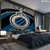 Club Brugge KV Custom Name Wall Tapestry Aesthetic Wall Hanging Printed Fabric Blanket Decorative Tapestries for Bedroom Living Room Home Decor