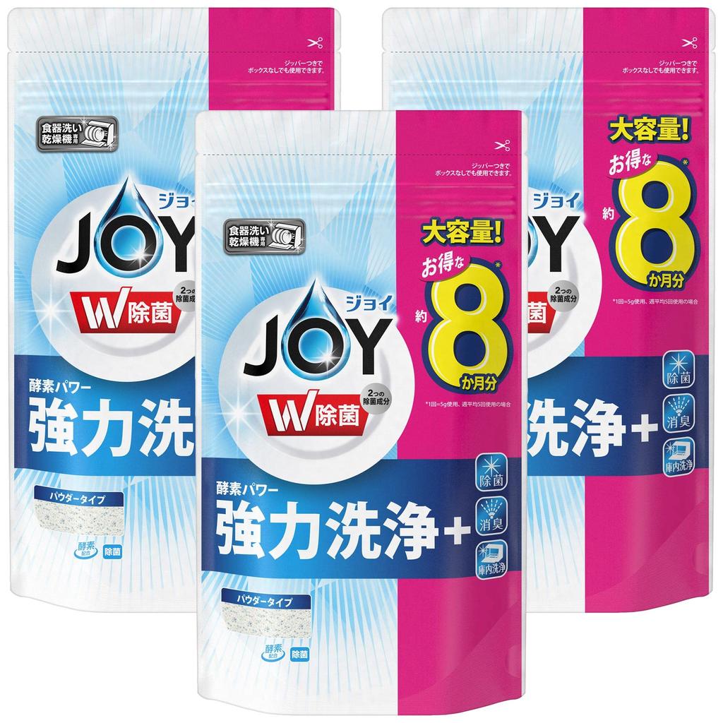 Joy Dishwasher Detergent Disinfecting Refill Large Capacity Extra Large 930g X 3 Pieces [Bulk Purchase]
