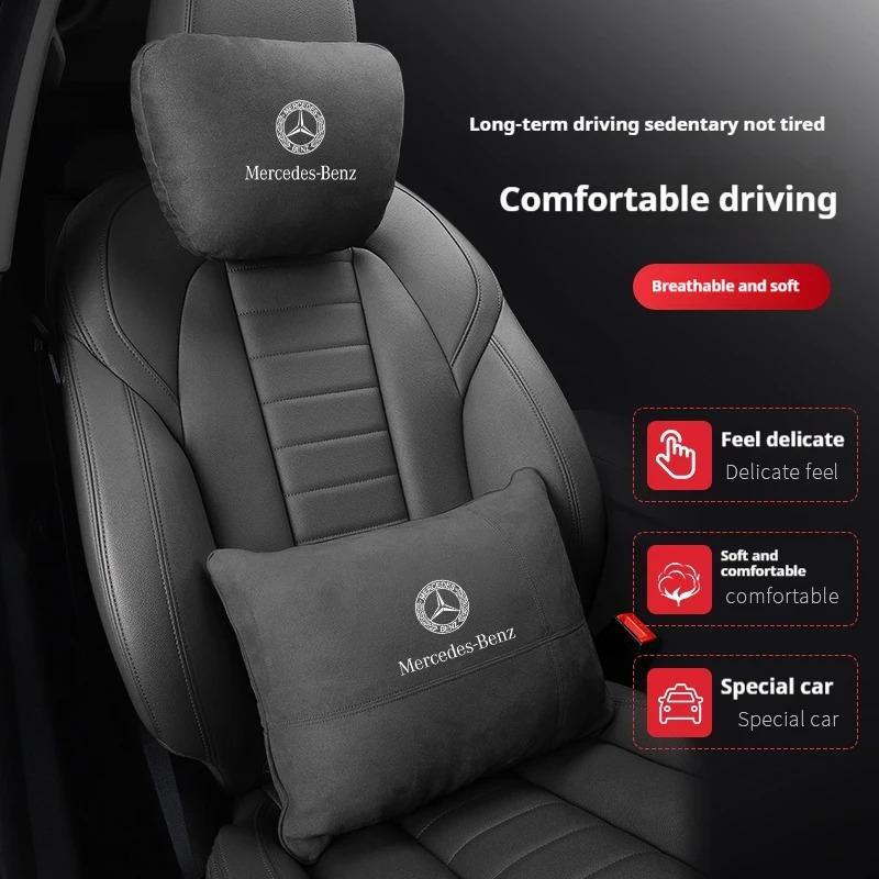 NGKP8 Mercedes Benz A B C E S R Class GLB GLC GLE AMG CLA CLS SLC GLS SLS ML Car Headrest Neck Support Lumbar Rest Cushion Neck Pillow