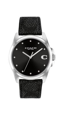 Женские часы Coach GREYSON, Черный циферблат, Черный кожаный ремешок, 14504112 [Официальный импорт]