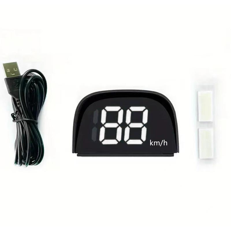 Universal Car HUD Display GPS Speedometer KMH MPH Projector Plug and Play Auto Accessories Windshield Anti-Glare Head Up Display