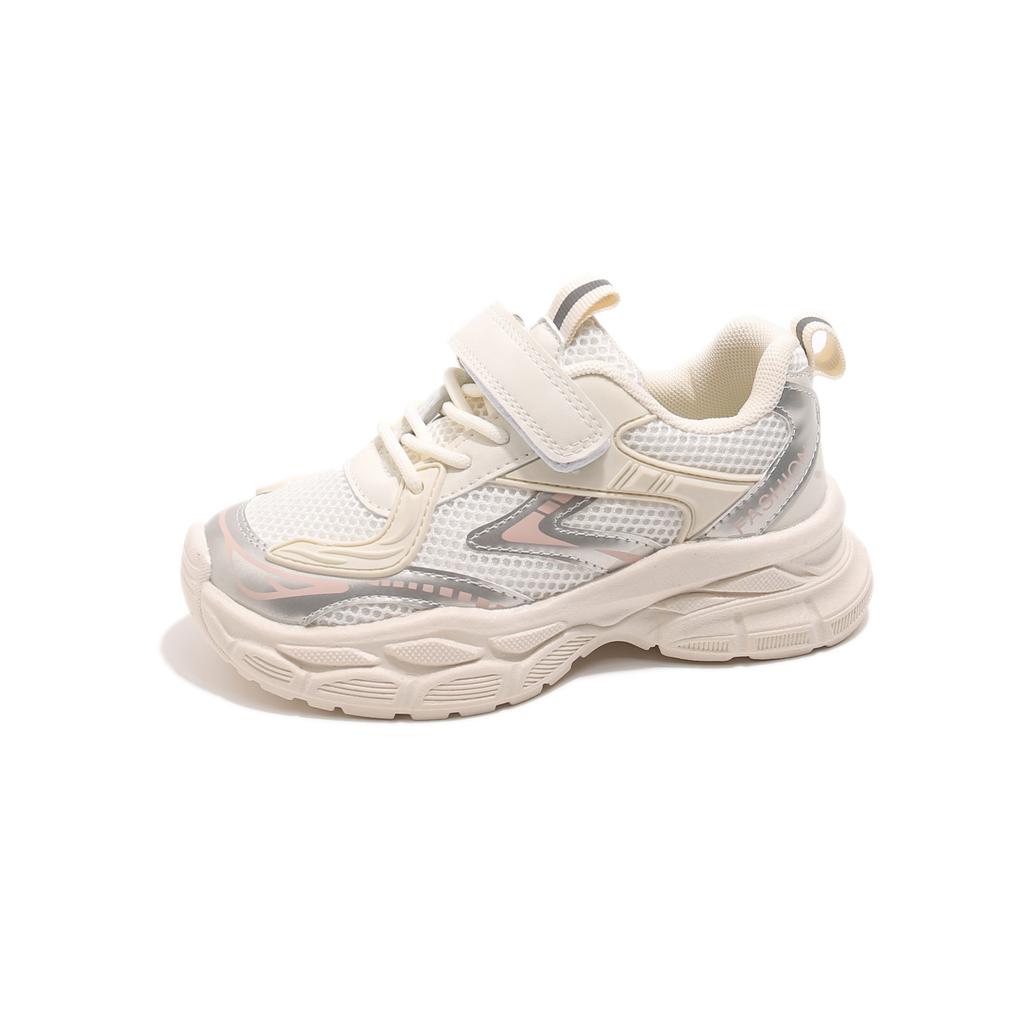 New spring and autumn sports shoes for girls, children's shoes with breathable mesh, dad-style shoes for boys, single mesh shoes for older children