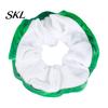 Matte Velvet Hair Scrunchies for Bun Christmas Scrunchies, Soft Elastic Ties Women Girls, Lightweight Red And Green Accessories Contrast Color