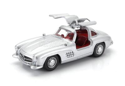 Norev 1/43 Mercedes-Benz 300SL (W198) 1954 Серебристый Миниатюрный автомобиль с открывающимися дверями типа «крыло чайки» NOREV