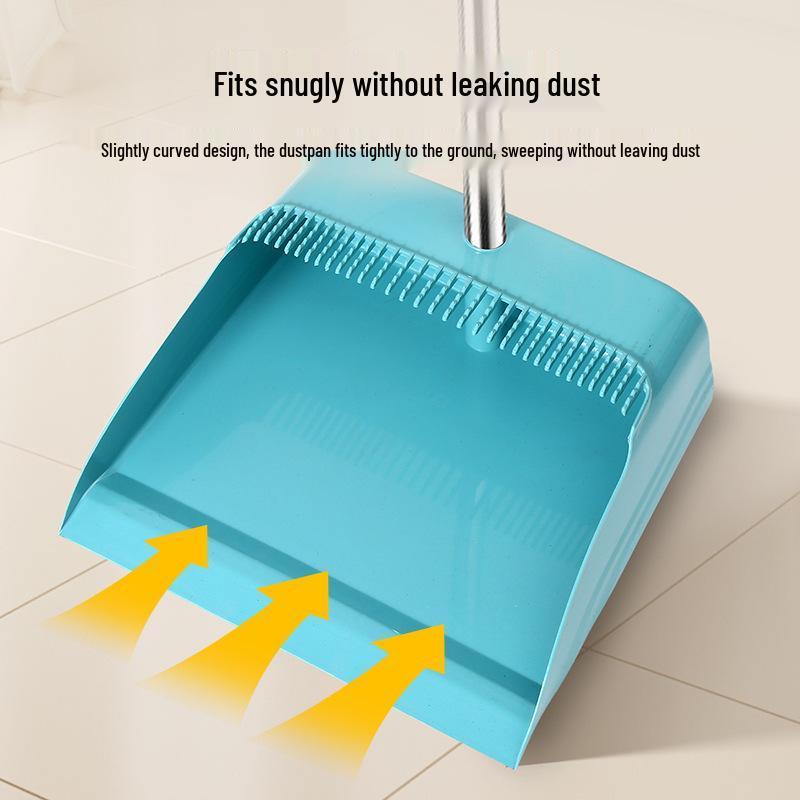 Метла с мягкой щетиной и набор совка - Не прилипают волосы, Одно подметание для бытового мусора