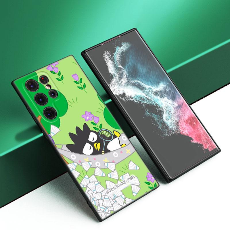 Kitty Bad Badtz Maru черный силиконовый чехол для телефона Samsung Galaxy S23 S21 S20 FE S24 S22 Ultra S10E S10 S9 S8 Plus