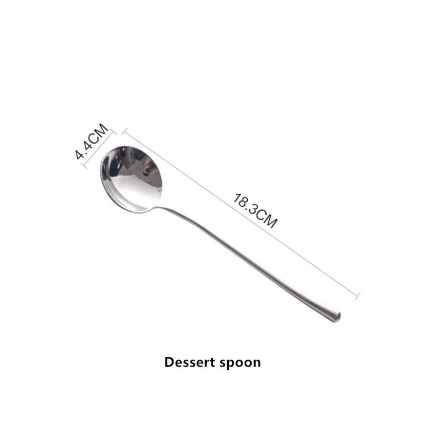 Зеркальная посуда из нержавеющей стали 304, Набор ножей, вилок и ложек в западном стиле, Домашние впечатляющие артефакты, Простой дизайн