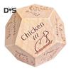 12 Sides Food Decision Dice Wooden Couple Date Night Ideas Dice Portable Dinner Takeaway Decider Dice Adults Girlfriend Boyfriend Date Night Props