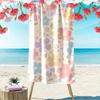 Floral Pattern Decorative Beach Towel Beach towel quick-drying for travel outdoor sports jogging beach and swimming