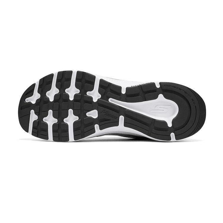 Skechers Go Run Consistent 2.0 Легкие Ретро Модные Дышащие Мужские Кроссовки Черно-Белые 220883-OFWT