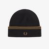 Шапка-бини Twin Tip из мериносовой шерсти, черная Cfpu2439150 S77