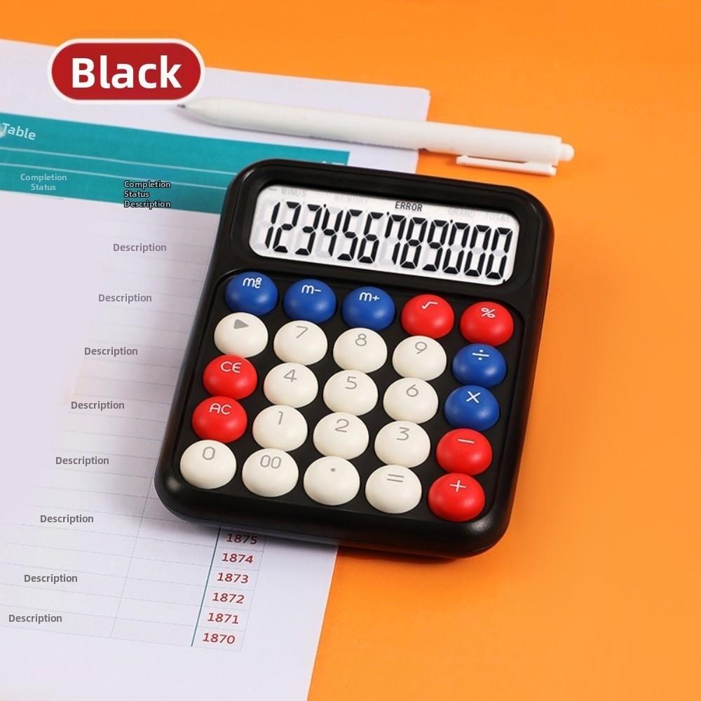 Cartoon Mechanical Button Calculator Electronic Calculators  Accounting Office Student