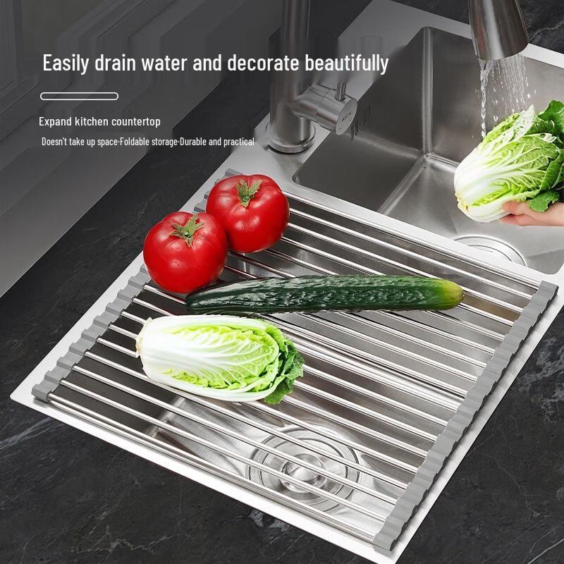 Zhaoran Foldable Kitchen Sink Draining Rack
