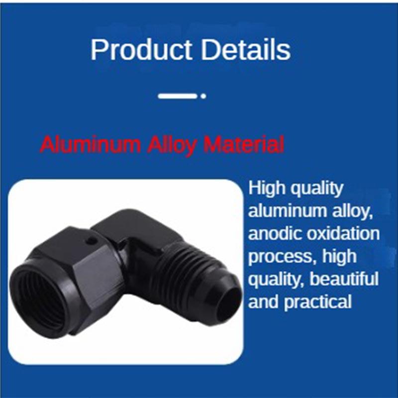 Oil Fuel Fittings Male To Female Thread 90/45 Degree Swivel Coupler AN Adapter Oil Cooler Joint Aluminum Transformation Fittings