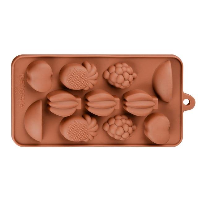 Silicone Chocolate Mold for Candies, Jelly, Ice Cubes, Fruits, 21x10x1 cm, Original Deals