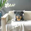 Милый Реалистичный Ротвейлер Собака Квадратная Наволочка Полиэстер Подушки для Дивана Забавные Наволочки