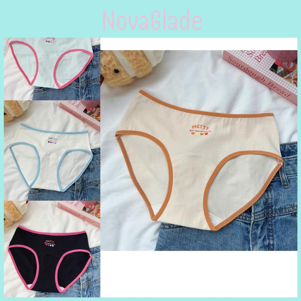 N8622 Sweetheart Womens Cotton Underwear Stylish Colorful Triangle Panties Breathable Antibacterial Design For All Seasons