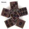 6 Pcs Copper Skull Metal Dice Solid Metal Polyhedral Dice Set Suitable for Role-Playing RPG  Board Game Card Game