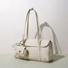 Versatile Style Baguette Bag Women's Leather Design Shoulder Bag Lychee Pattern Large Capacity Armpit Bag