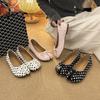 Flat Tabi Ninja Summer Bowknot Shoes Pig Toe Slippers Person Horse Hoof Shoes Women Women's Lazy Split Toe Mocassines Loafers