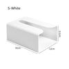 Wall Mounted Tissue Box Cover Space-saving Kitchen Organizer Creative Toilet Napkin Storage Adhesive Shelf Holder