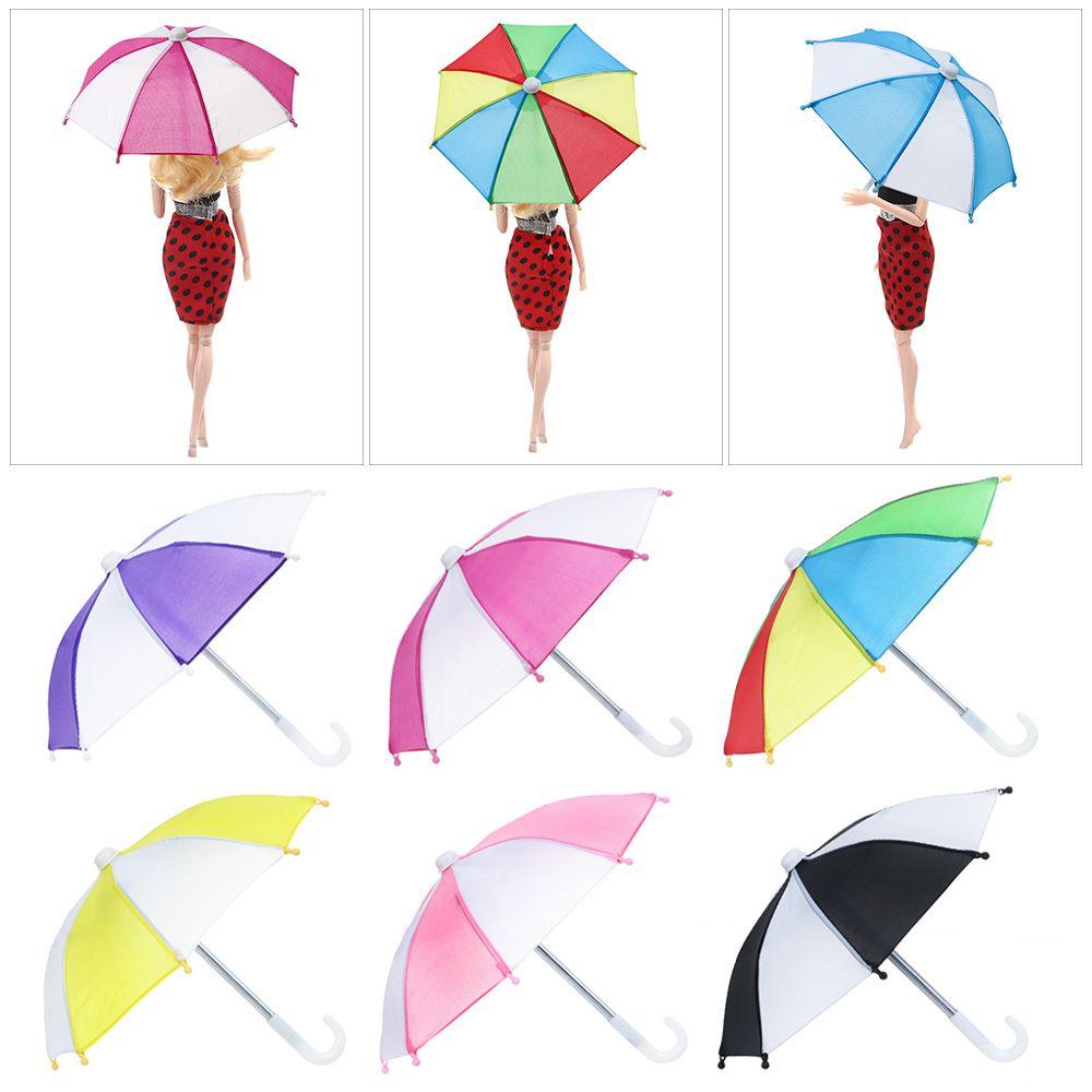 House Supplies Color Matching Patch Colorful Doll Umbrella Dollhouse Accessories Mini Rain Gear